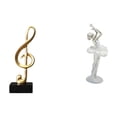 thumbnail image 1 of Escultura De Resina De Bailarina Armónica, Figura Creativa De Bailarina Musical, Adorno De Mesa Para Escritorio, Dormitorio, Chimenea, Oficina, Entrada, Regalo De Inauguración De La Casa, 1 of 8