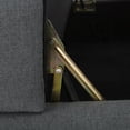 thumbnail image 3 of Causeuse Restonic - Design Moderne avec Pattes en Bois, 100 % Polyester, Solution de Rangement, 3 of 12