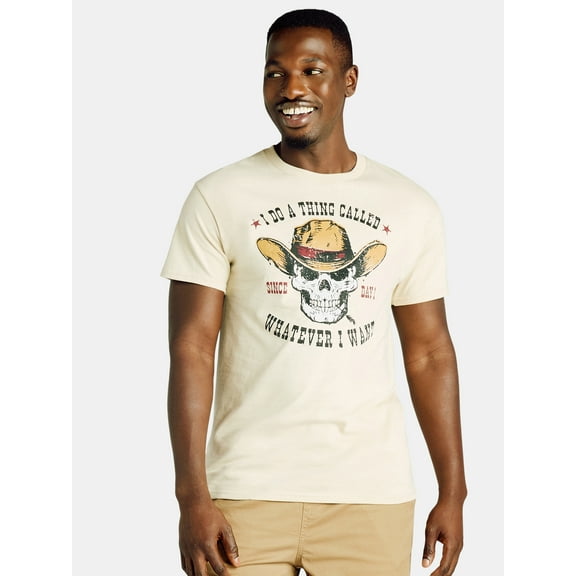 Humor Men's and Big Men's I Do a Thing Called Whatever I Want Graphic Tee with Short Sleeves, Sizes S-3XL