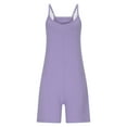 thumbnail image 4 of Tnhcen Women's Sleeveless Romper Shorts Cotton-Like Stretch Summer Jumpsuit with Pockets Casual Loose Fit Outfit S-2XL Multiple Colors Available, 4 of 8