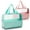 Pink+Aqua, variant on LELE LIFE Large Clear Toiletry Bags for Traveling, 2Pcs Waterproof Clear Travel Bags for Toiletries Women Men, Travel Toiletry Bag Set, Transparent Makeup Cosmetic Bag, Pink+Aqua