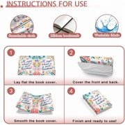 Book Cover Stretchable Book Protector Reusable Book Sleeve