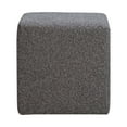 thumbnail image 5 of Lifestyle Solutions Garner Square Ottoman, Gray Sherpa Fabric, 5 of 6