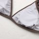 thumbnail image 3 of Gibobby Trajes de Natación para Mujer Conjunto de bikini de cintura alta con volantes para mujer, traje de baño de 2 piezas con realce triangular plisado(Marrón,XL), 3 of 5
