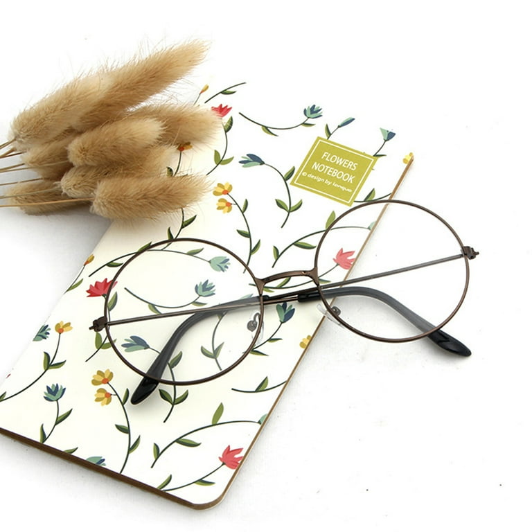 Limei Classic Round Metal Clear Lens Glasses Frame Unisex Circle