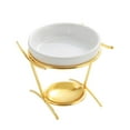 thumbnail image 1 of Lipstore Ceramic Essential Oil Burner Desk Candlestick Decor Table Centerpiece Warmer Gold, 1 of 8
