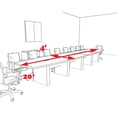 thumbnail image 2 of Modern Boat Shaped 20' Feet Conference Table, #OF-CON-CP27, 2 of 2