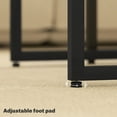 thumbnail image 4 of CoSoTower Nesting Coffee Table Set of 3, Modern End Tables with Black Metal Frame for Living Room Home Furniture, Brown, 4 of 7