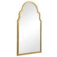 thumbnail image 2 of Sleek Elongated Quatrefoil Frame Mirror, Gold, 2 of 5