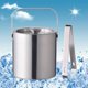 thumbnail image 4 of Cubeta de hielo Cubitera de material acero inoxidable con pinzas para , manija de transporte cómoda, de bebidas aislada de doble pared para cócteles , B, 4 of 9