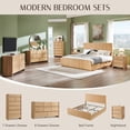 thumbnail image 7 of Aitjunz 54.7" Tall Dresser, Modern 7 Dressers & Chests of Drawers for Bedroom, Natural Wood Dresser w/ Rounded Corner & Handless Design for Living Room, 7 of 7