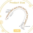 thumbnail image 5 of Gold Pearl Purse Replacement Chain 14.1 Inch Imitation Pearl Bead Short Bag Handle Strap Bag Charms Crossbody Decoration Chain for Satchel Clutch Shoulder Hobo Bag Dumpling Pouch Gold, 5 of 9