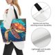 thumbnail image 3 of Easygdp Sea Turtle in Coral Bolsas Tote para Mujer, Bolsos de Hombro para Viaje, Bolsos de Mano de Gran Capacidad para Compras y Trabajo, 3 of 8