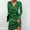 Green, variant on VIWORLD Women's Elegant Sparkly V-Neck Midi Dress - Sequin A-Line Long Sleeve for Party Evening Parties Red,S