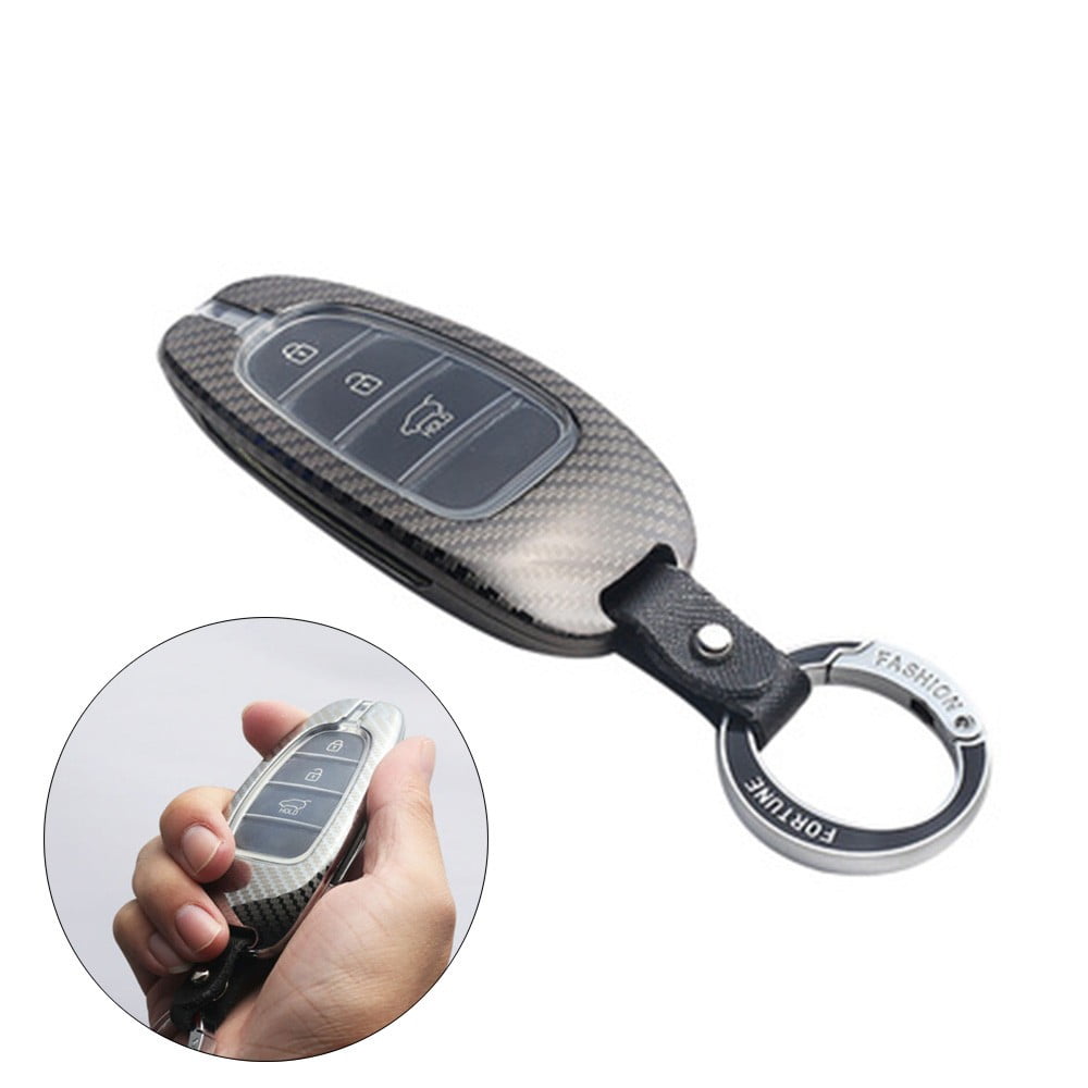 Buy For Hyundai Tucson IV NX4 Flip Key Case Key Fob Cover Case Zinc