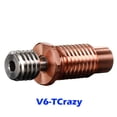 thumbnail image 5 of 5X All-Metal Bi-Metal V6-TCrazy Heatbreak Titanium & Copper 3D Printer Nozzle Bimetal Throat for 1.75mm V6 Hotend Heater,5 * V6-TCrazy Heat Break,as shown, 5 of 8