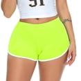 thumbnail image 4 of COMVALUE Women's Sexy Booty Shorts Retro Dolphin Shorts Sports Yoga Gym Running Hot Pants Yellow XXL, 4 of 6