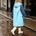 thumbnail image 5 of ATOGUTA Rain Jacket for Kids Lightweight Raincoat Waterproof with Hood Protective Poncho Jacket Pockets Blue, 5 of 8