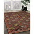 thumbnail image 3 of Ahgly Company Machine Washable Indoor Square Traditional Saffron Red Area Rugs, 6' Square, 3 of 7