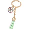 thumbnail image 1 of 26 Letters A-Z Decorative Alphabet Initial Charm Keychain for Women Girls Men Teenager Gift, 1 of 2