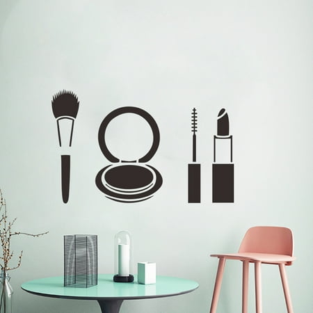 Wall Decor Sticker Decal Fashion Lipstick Makeup Girl Face Popular (Best Makeup For Black Women)