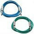 thumbnail image 2 of SEISMIC AUDIO - SATRX-6-2 Pack of 6' 1/4" TRS Male to 1/4" TRS Male Patch Cables - Balanced - 6 Foot Patch Cord - Blue and Green, 2 of 2