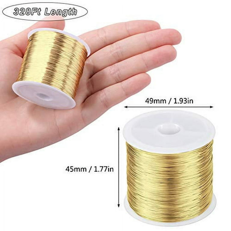 MIKIMIQI 3 Pack Jewelry Wire Craft Wire 22 Gauge Tarnish Resistant Jewelry  Beading Wire Copper Beading Wire for Jewelry Making Supplies and Crafting