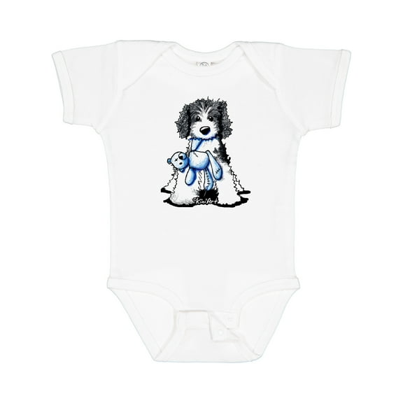 Inktastic B/w Parti Doodle Dog Boys or Girls Baby Bodysuit