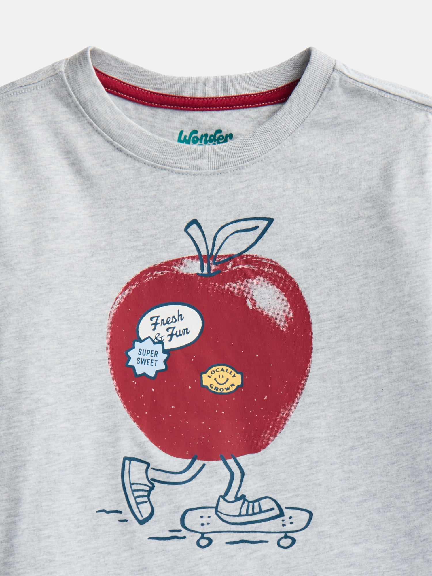Wonder Nation Little Boys Graphic Tee with Long Sleeves, Sizes 4-29