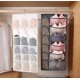 thumbnail image 2 of Nysnb-rice WhiteOrganizador Para Colgar Armario Con Bolsillos De Malla Y Percha De Metal Giratoria,Bolsas De Almacenamiento De Armario Con Estante De Pared De Doble Cara,Bolsa De T, 2 of 5