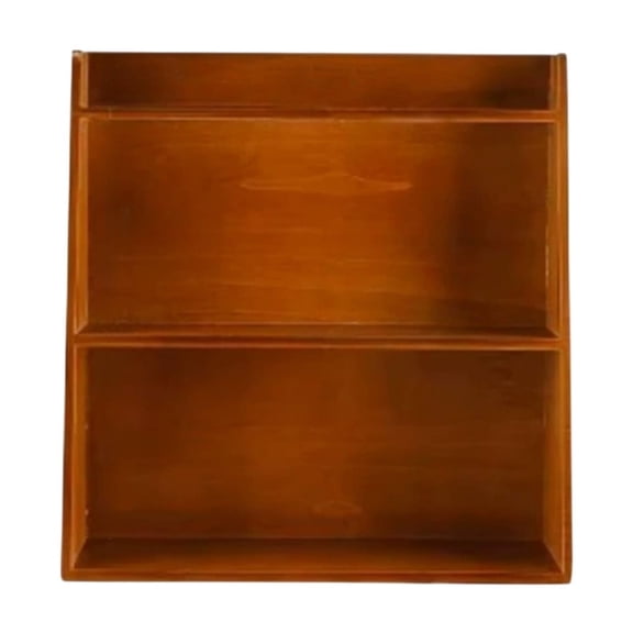 Wooden Vintage Style Desktop Organizer Shelf For Dresser Desk Or Coffee Table No Installation Needed