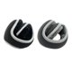 thumbnail image 1 of 2 orejeras plegables de invierno de forro polar para ciclismo y esquí. negro y gris, 1 of 9