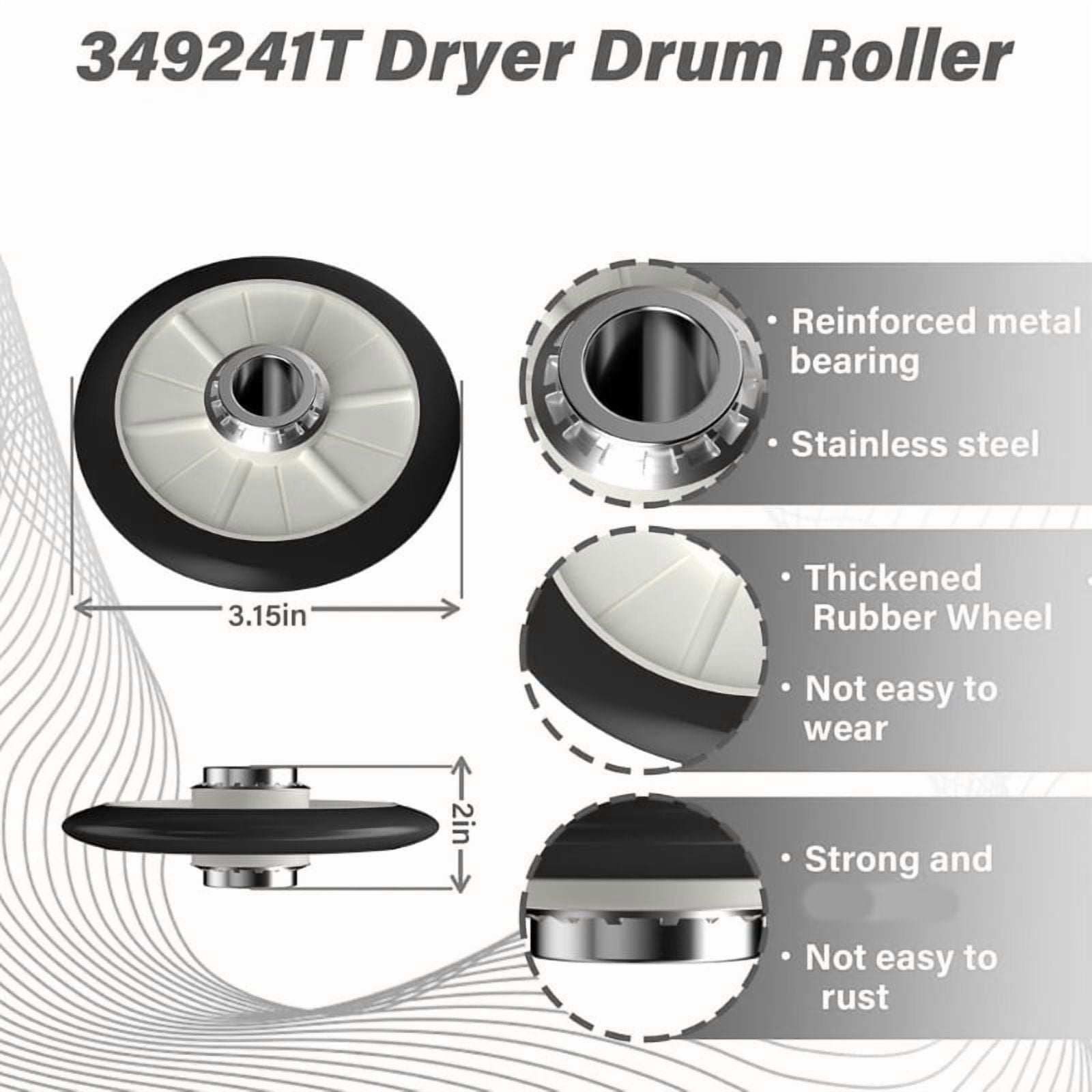 High Quality Dryer Repair Kit Includes Roller Pulley Belt for Common Issues