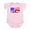Petal Pink, variant on CafePress - USA And UK Flags Body Suit - Baby Light Bodysuit, Size Newborn - 24 Months