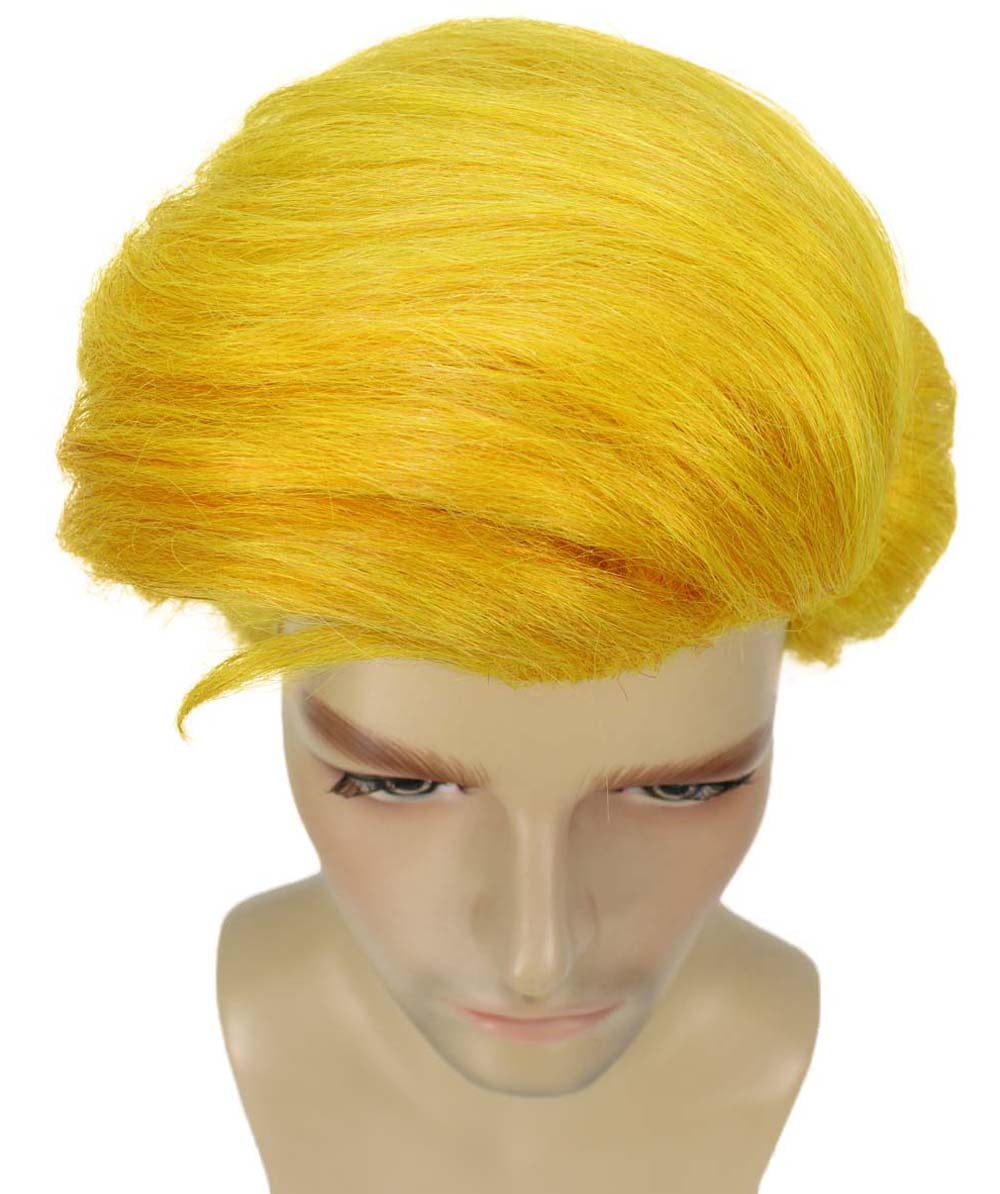 HPO | Adult Men's Dolls Movies Character Wig | Yellow Color | Breathable Capless Cap