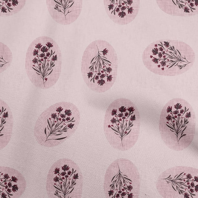 oneOone Georgette Viscose Light Pink Fabric Block Sewing Craft Projects Fabric Prints By Yard 42 Inch Wide