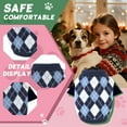thumbnail image 4 of GASTROPOD Dog Sweater,Diamond Navy Knit Dog Clothes,Gentle Yarn Wear Dog Clothes Medium Sized Dog,Style1, 4 of 7