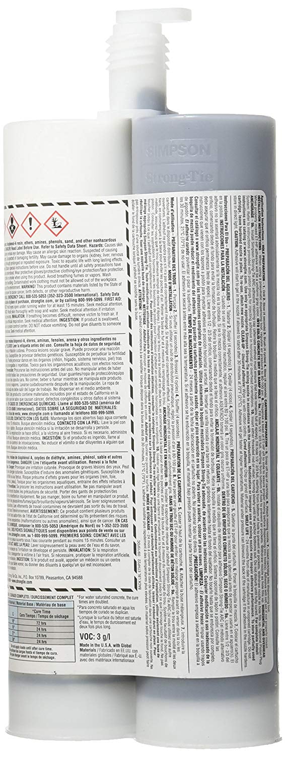SIMPSON STRONG TIE ET-HP22-N Epoxy Nozzle Tie Cartridge Extension