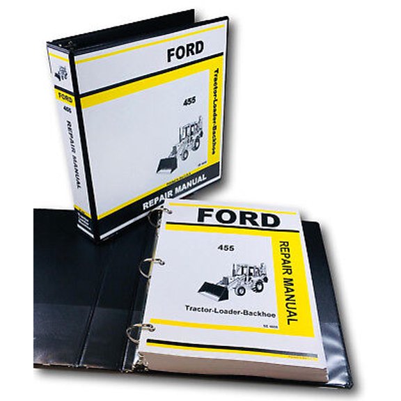 Ford 455 Tractor Loader Backhoe Service Repair Manual Technical Shop Book