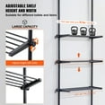 thumbnail image 3 of KFFKFF Bathroom Storage Above Toilet, 4-Level Adjustable Bathroom Organizer, Eco-friendly Steel 53"-132" High Storage Shelf Rack, Simple to Assemble Laundry Room Optimizer, Suitable for Compact Space, 3 of 9