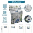 thumbnail image 6 of Spring Floral Table Runner 90 Inches, Watercolor Flowers Butterfly Botanical Wood Gray Bed Runner Dresser Scarves Tabletop for Indoor Outdoor Parties/Ceremony/Banquet, 13" x 90", 6 of 9