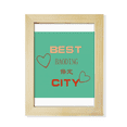 thumbnail image 1 of China logo Escritorio de madera Arte Pintura 7x9 pies Marco de foto, 1 of 4