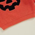 thumbnail image 6 of Toddler Baby Boy Girl Halloween Outfit Knit Chunky Pumpkin Sweaters Crew Neck Pullover Sweatshirt Tops Fall Winter Clothes, 6 of 8