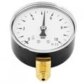 Air Oil Water Pressure Gauge 1/4 Inch NPT 010 Bar Side Mount Manometer