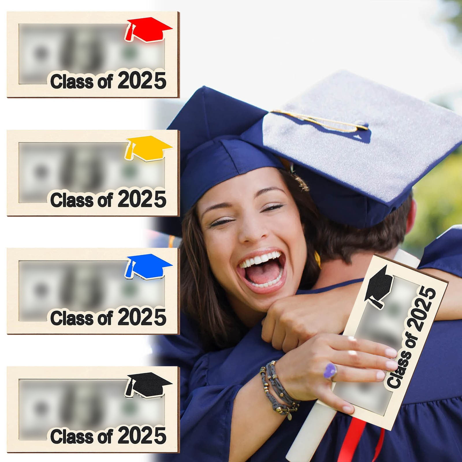 Yhsdtq,Graduation Season Gift Wallet, Personalized Cash Clip, Durable Stainless Steel, Sleek Minimalist Design, For Recent Graduates, Gift Giving, Travel Ready, Modern Style, High-Quality Material