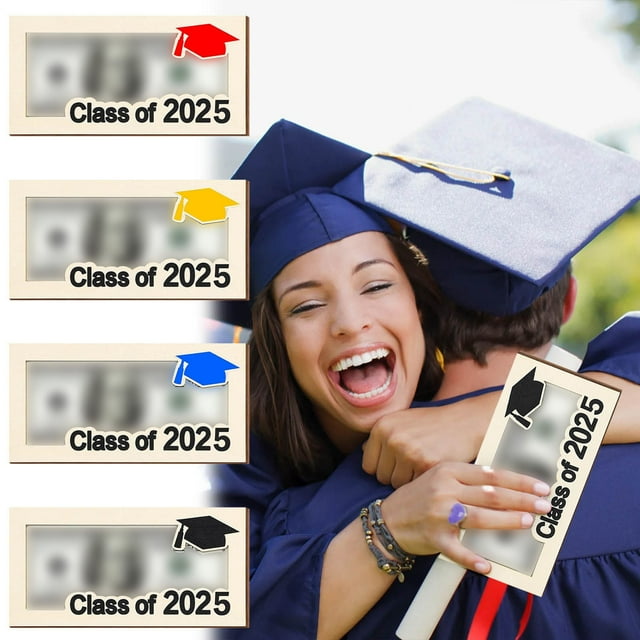 Xihbxyly Clip para Billetera de Graduación 2025, Regalo Conmemorativo de Logro, Opción de Grabado Personalizado, Elegante Organizador de Efectivo, Ideal para Graduados, Recuerdo Versátil, 1 Unidad