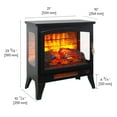 thumbnail image 4 of CQSXDA 21 Inch Modern Freestanding Electric Fireplace Stove With 3D Flame Effect And Remote Control Ideal For Home Heating, 4 of 14