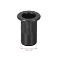 thumbnail image 3 of M5 Rivet Nuts Carbon Steel Zinc-Plated Knurled Flat Head Threaded Insert Nut Black 100 Pcs, 3 of 7