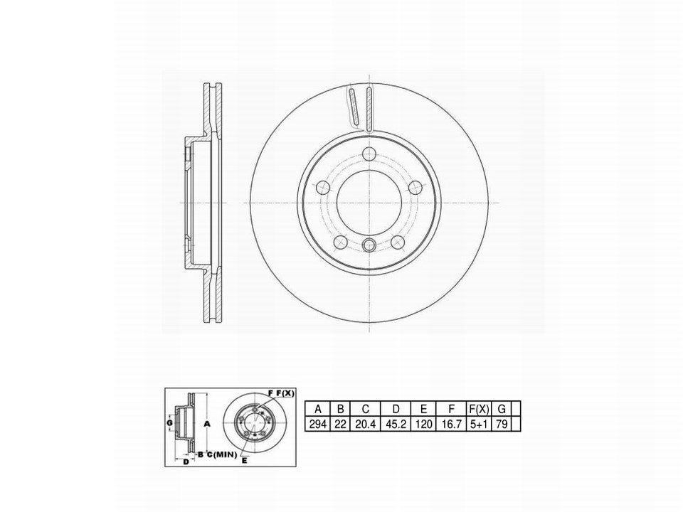 Winstop Brake Rotor, Front WS248835, Mini Cooper Countryman 2016-2011