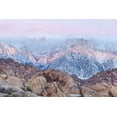 thumbnail image 2 of Paulson, Don 32x23 Black Ornate Wood Framed with Double Matting Museum Art Print Titled - California, Lone Pine Sunrise on Mount Whitney, 2 of 4